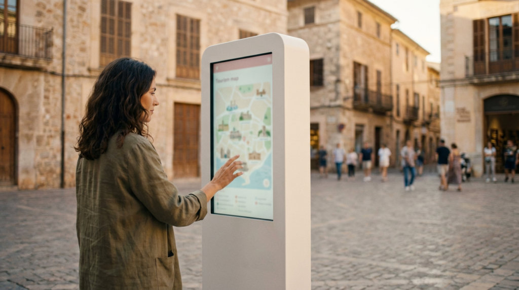 Imagen representativa del turismo en España, mostrando la insatisfacción de un 41% de turistas que no hallaron lo que buscaban por no utilizar señalética turística digital