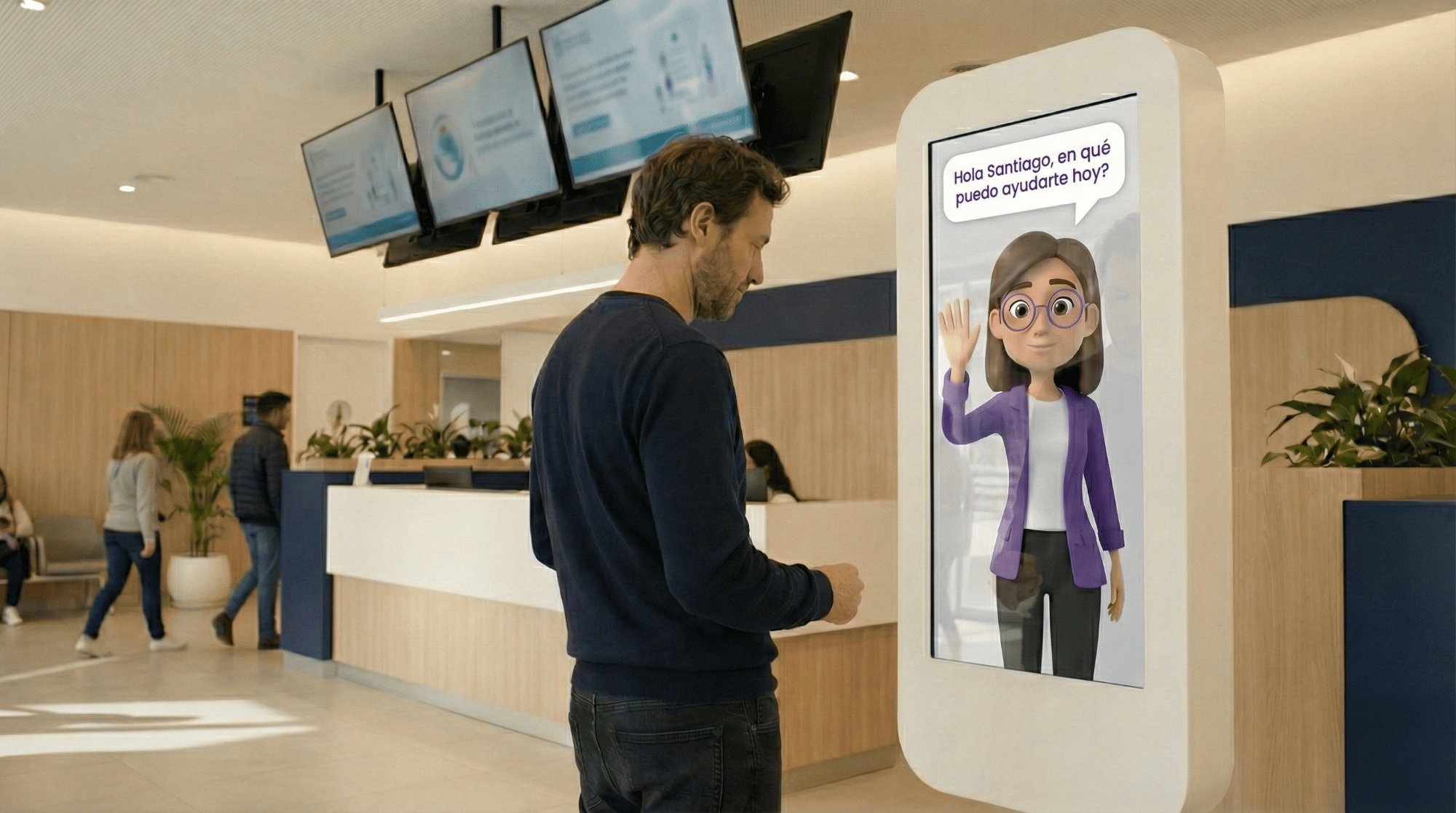 Tina AI atiende paciente