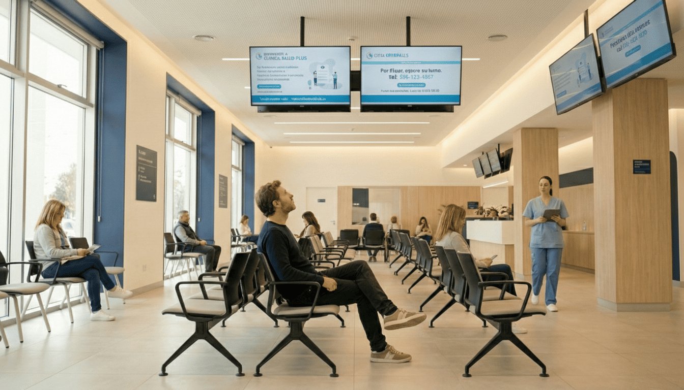 Sala de espera cartelería digital Woxi